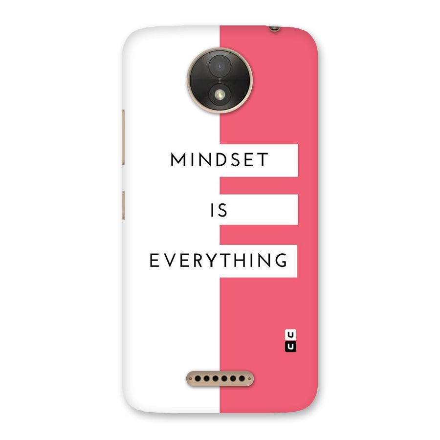 Mindset is Everything Back Case for Moto C Plus