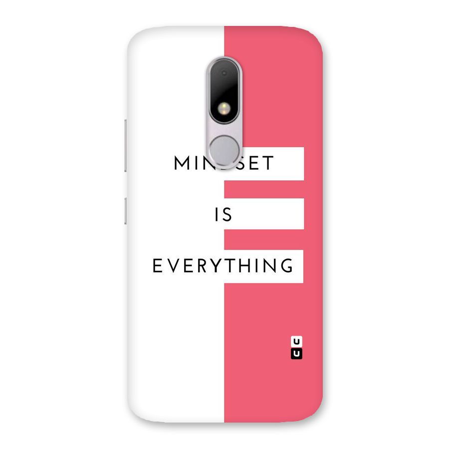 Mindset is Everything Back Case for Moto M