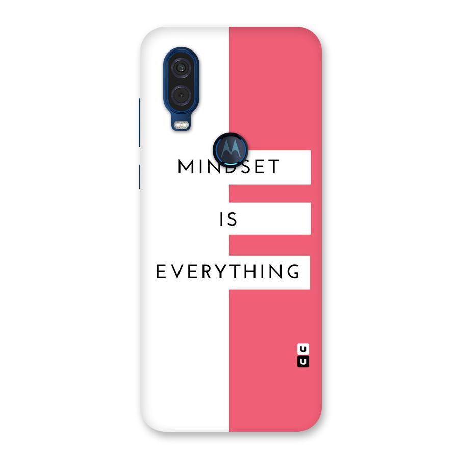 Mindset is Everything Back Case for Motorola One Vision