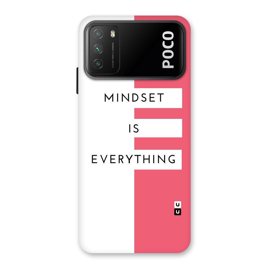 Mindset is Everything Back Case for Poco M3