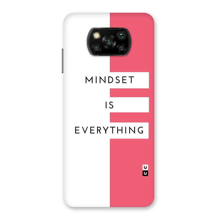 Mindset is Everything Back Case for Poco X3