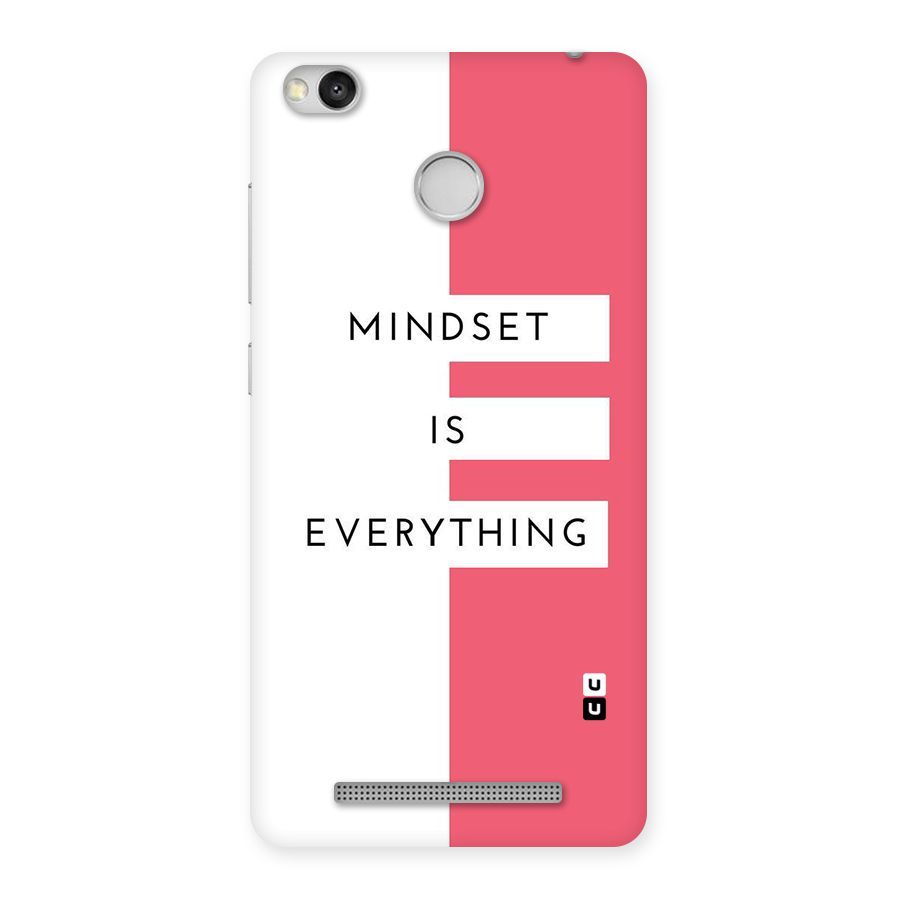 Mindset is Everything Back Case for Redmi 3S Prime