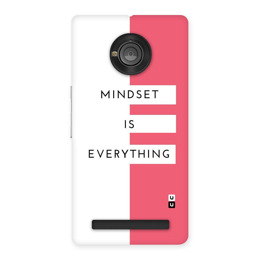 Mindset is Everything Back Case for Yu Yuphoria