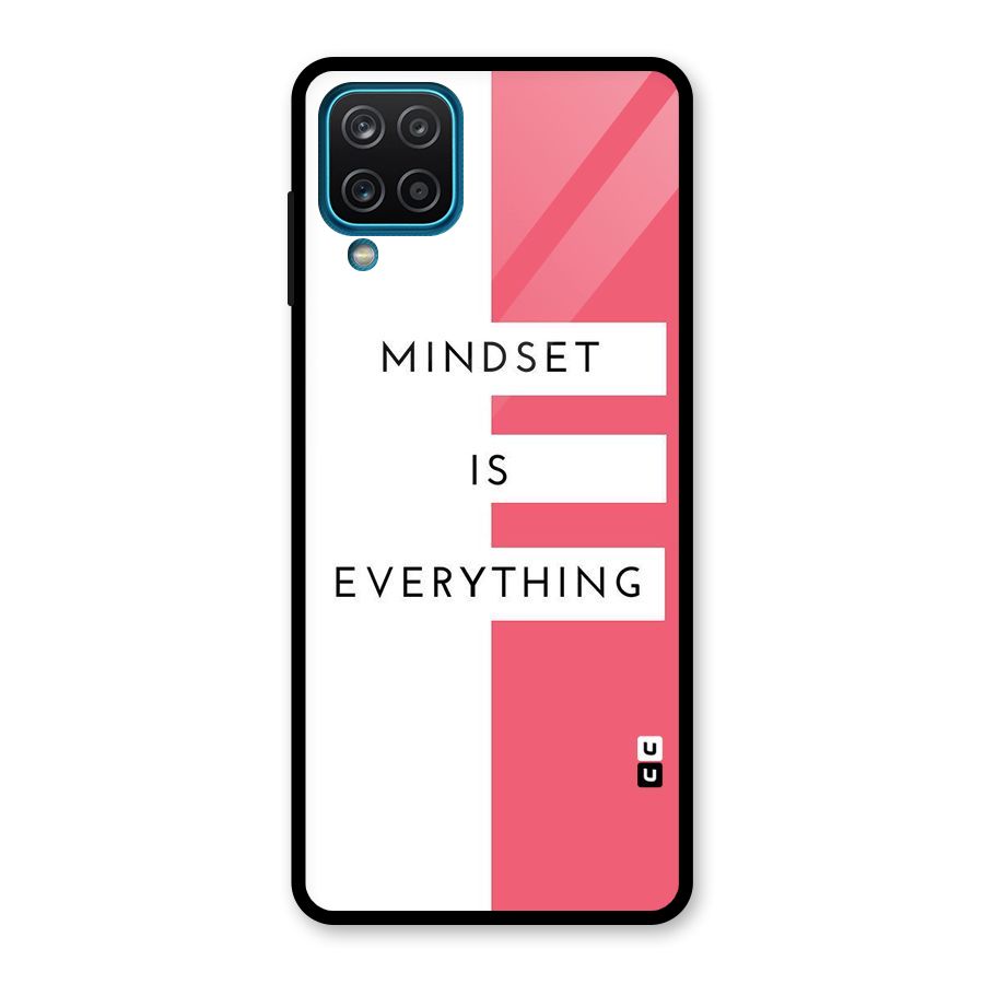 Mindset is Everything Glass Back Case for Galaxy A12