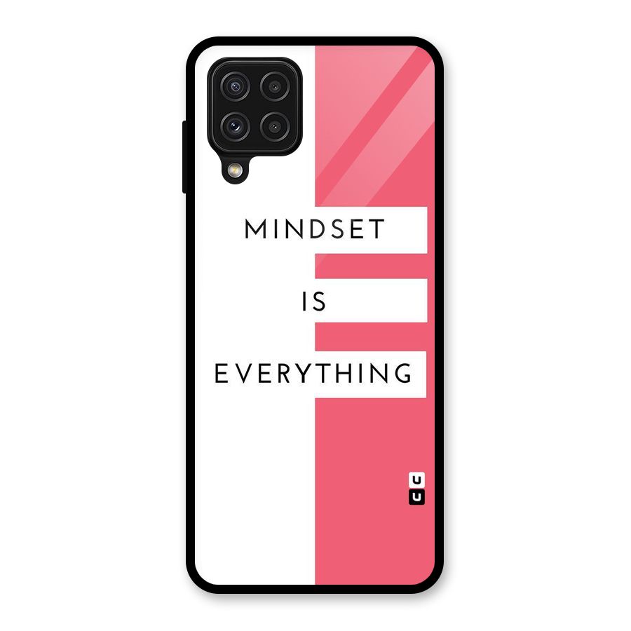 Mindset is Everything Glass Back Case for Galaxy A22 4G