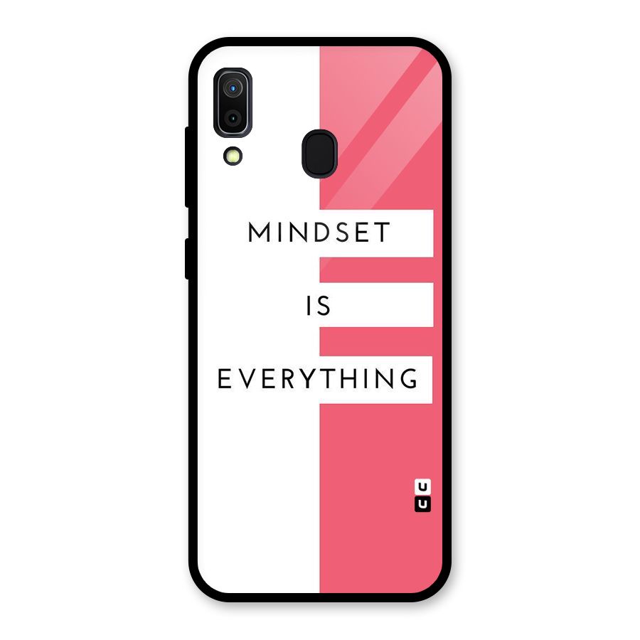 Mindset is Everything Glass Back Case for Galaxy A30