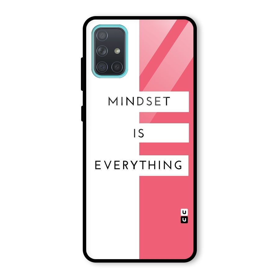 Mindset is Everything Glass Back Case for Galaxy A71