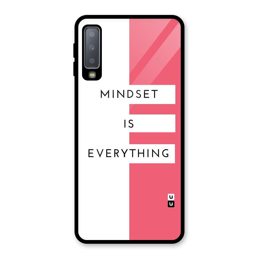 Mindset is Everything Glass Back Case for Galaxy A7 (2018)