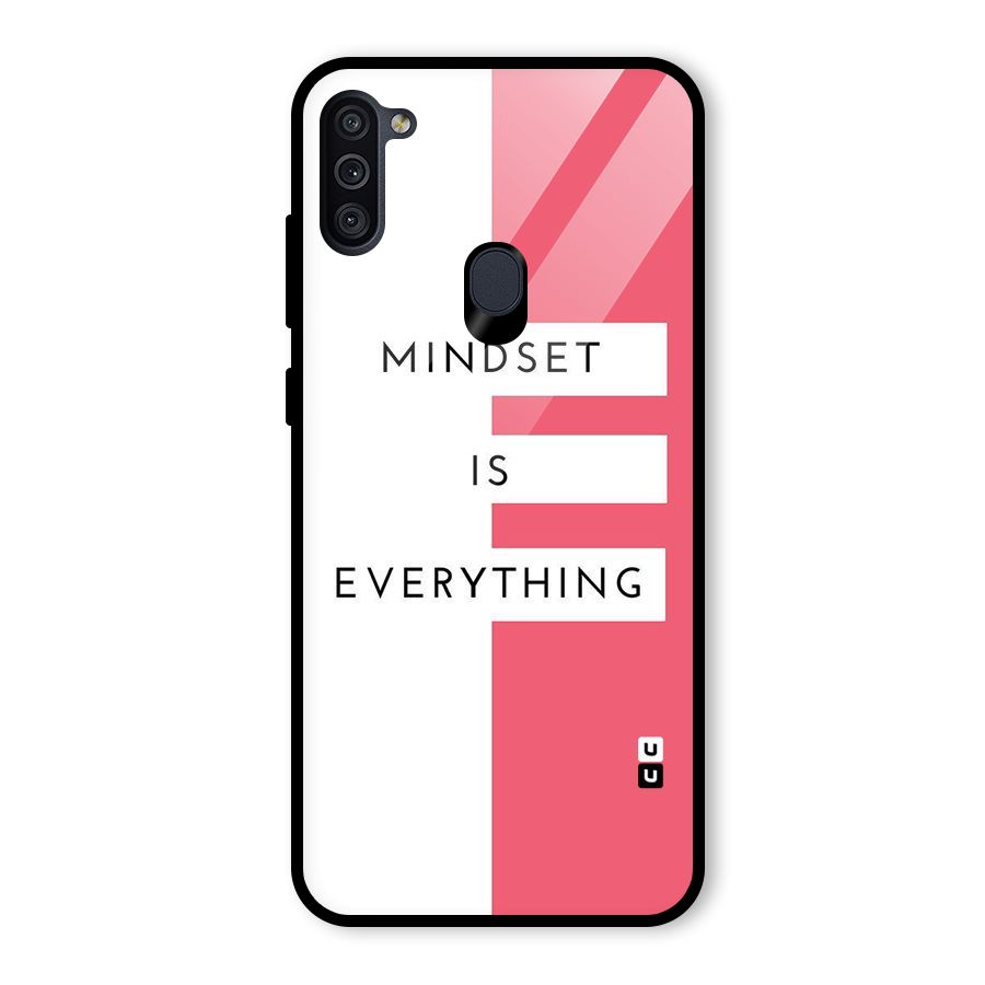 Mindset is Everything Glass Back Case for Galaxy M11