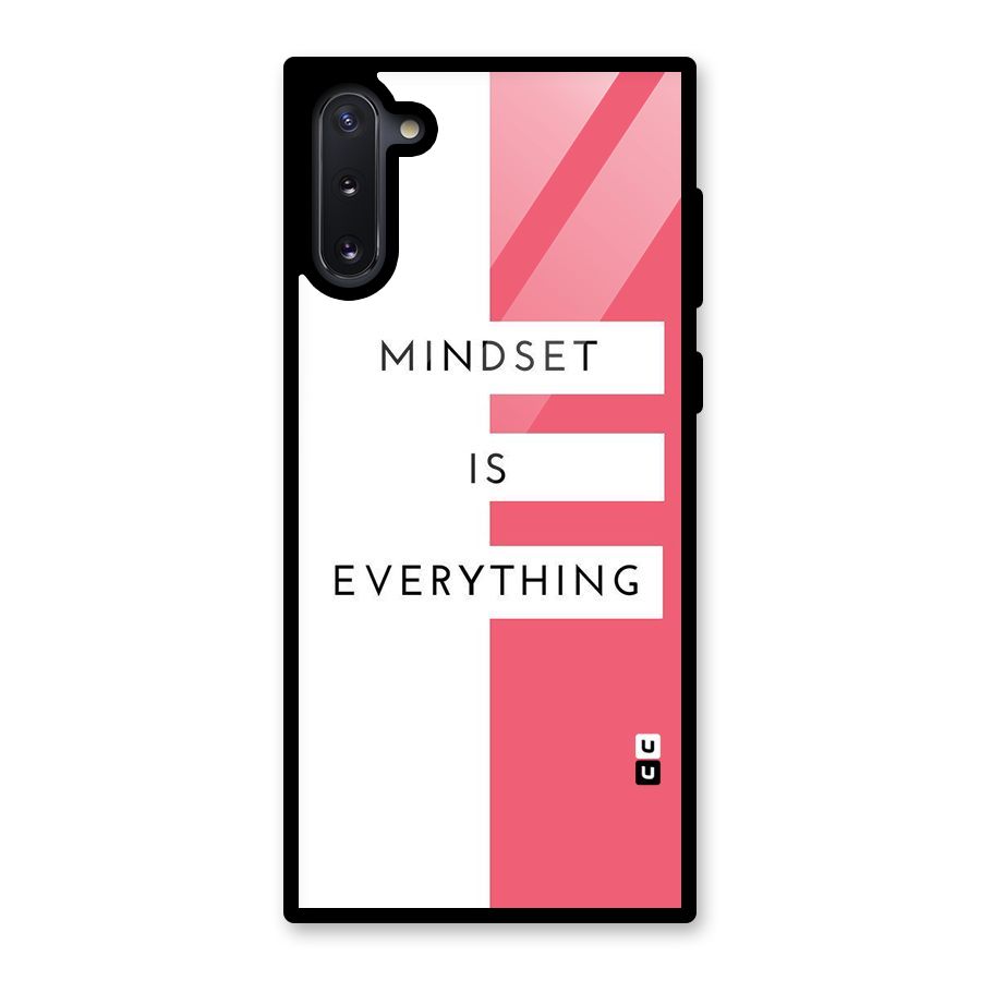 Mindset is Everything Glass Back Case for Galaxy Note 10
