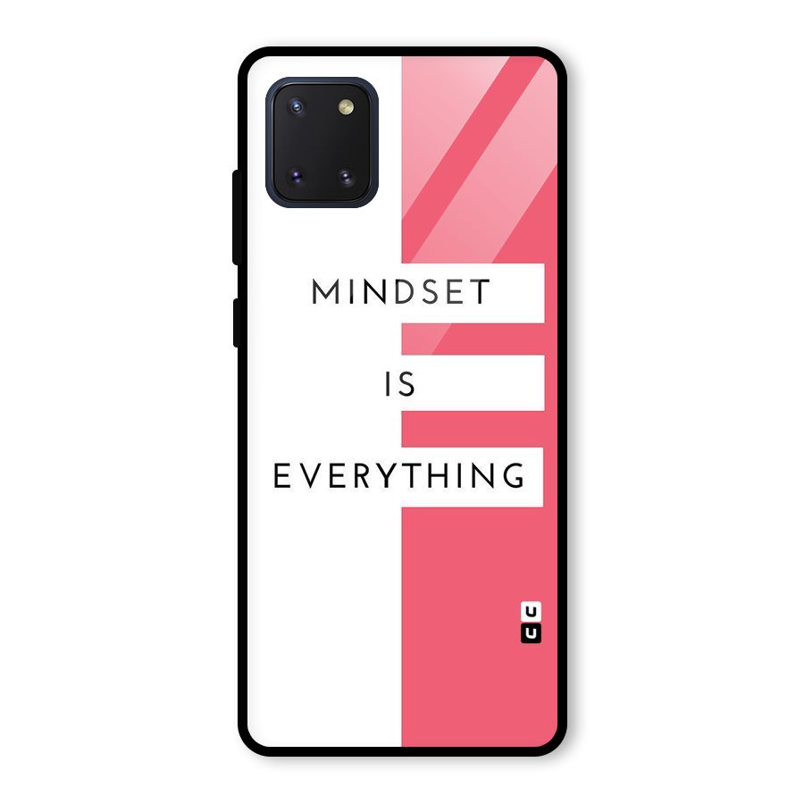 Mindset is Everything Glass Back Case for Galaxy Note 10 Lite