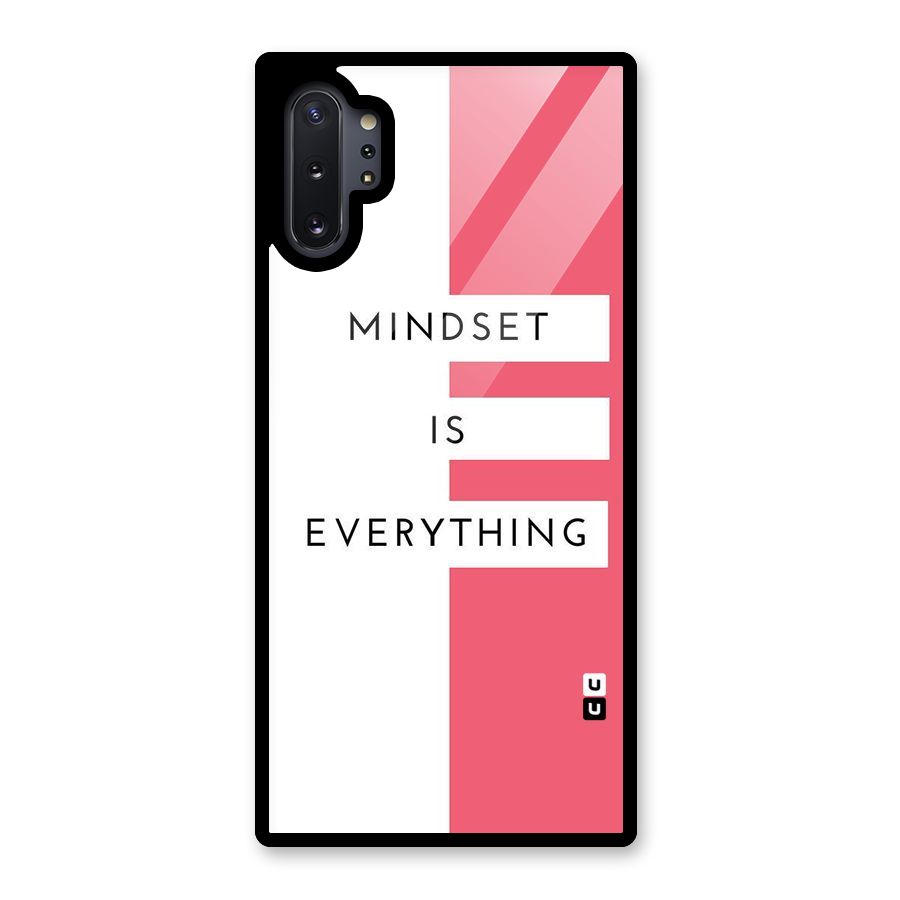 Mindset is Everything Glass Back Case for Galaxy Note 10 Plus
