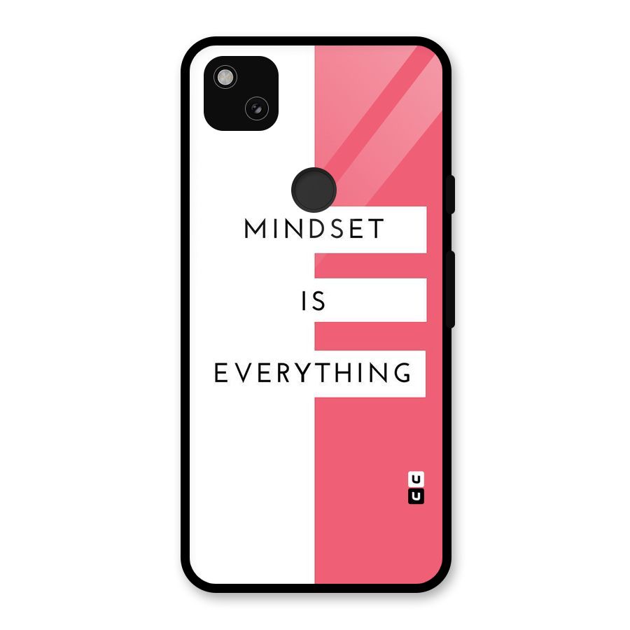 Mindset is Everything Glass Back Case for Google Pixel 4a