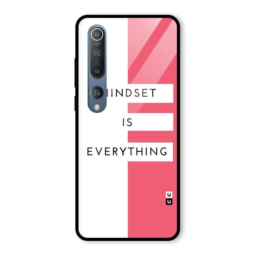Mindset is Everything Glass Back Case for Mi 10