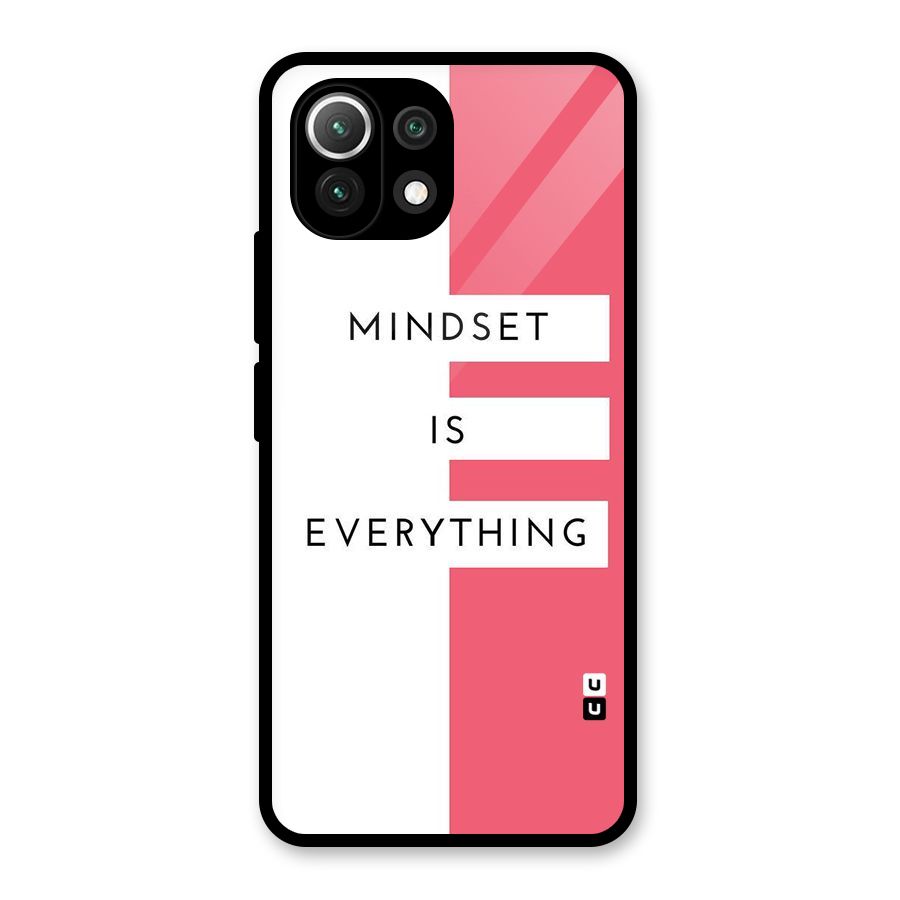 Mindset is Everything Glass Back Case for Mi 11 Lite