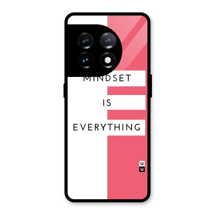 Mindset is Everything Glass Back Case for OnePlus 11