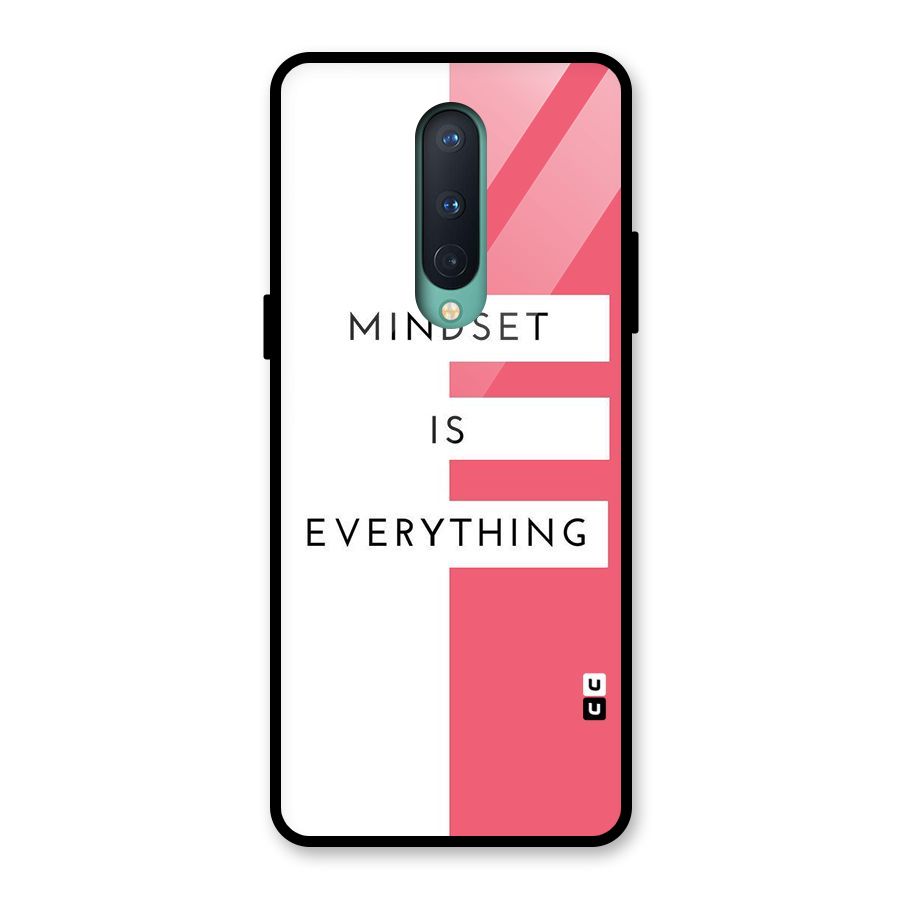Mindset is Everything Glass Back Case for OnePlus 8