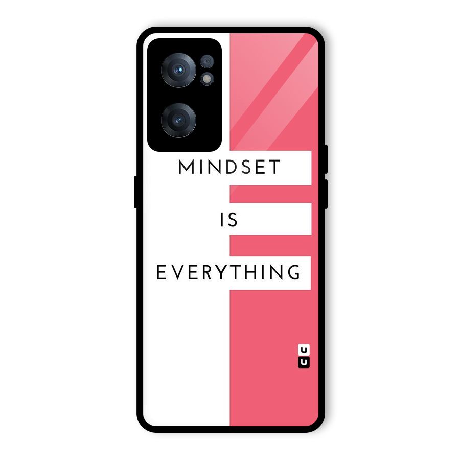 Mindset is Everything Glass Back Case for OnePlus Nord CE 2 5G