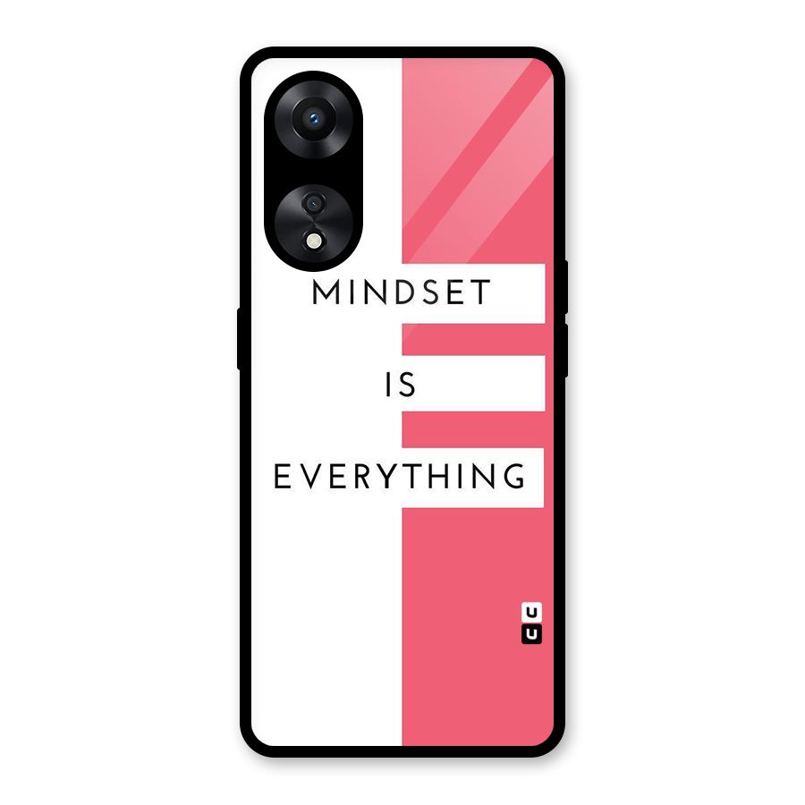 Mindset is Everything Glass Back Case for Oppo A78