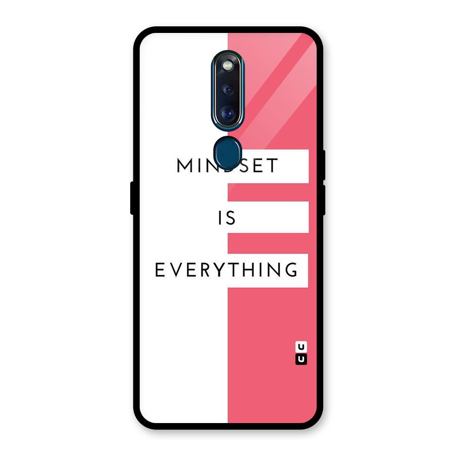 Mindset is Everything Glass Back Case for Oppo F11 Pro