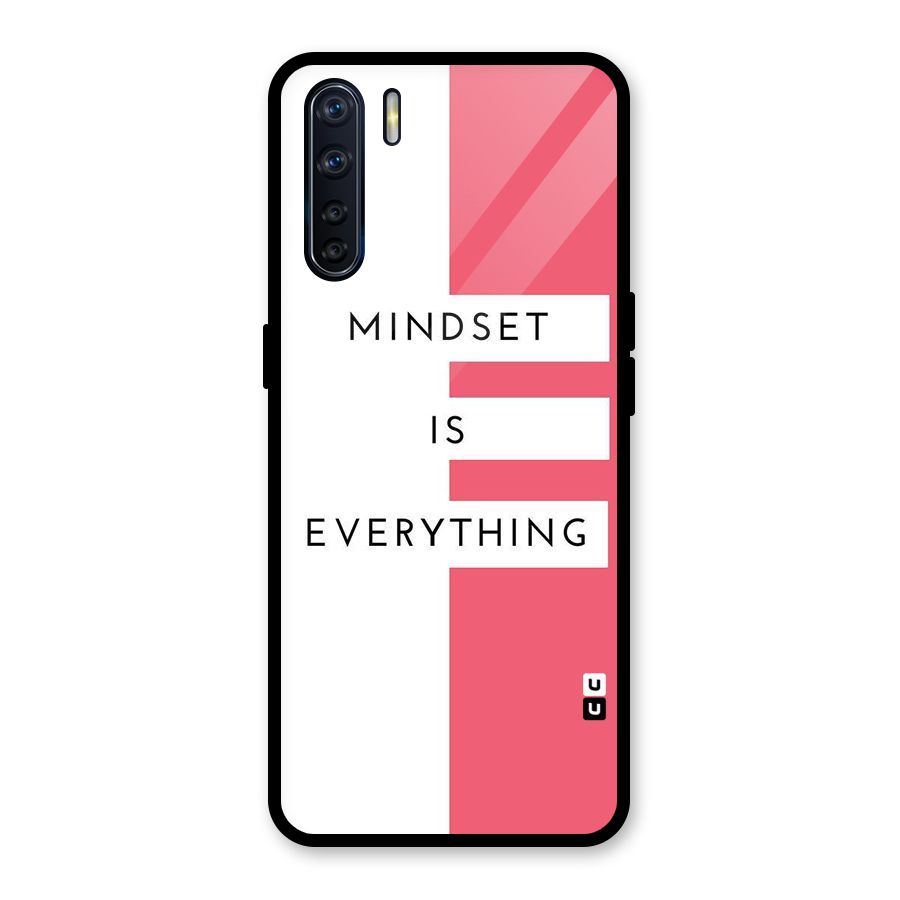 Mindset is Everything Glass Back Case for Oppo F15
