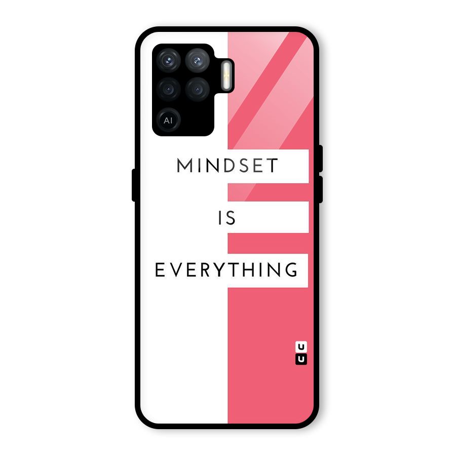 Mindset is Everything Glass Back Case for Oppo F19 Pro