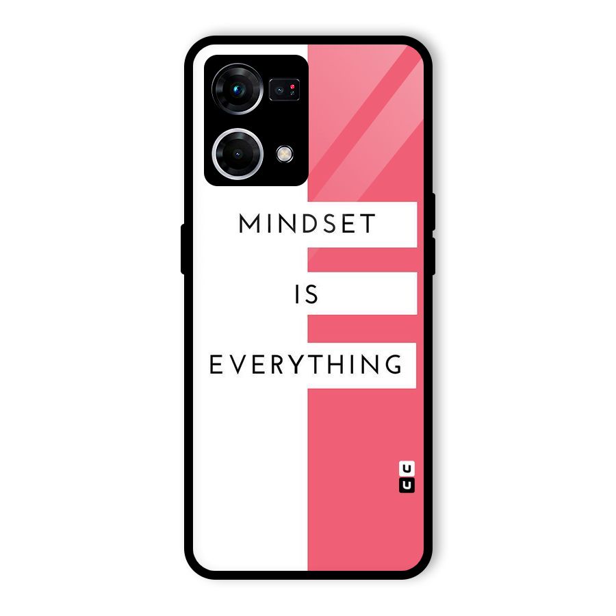 Mindset is Everything Glass Back Case for Oppo F21 Pro 4G