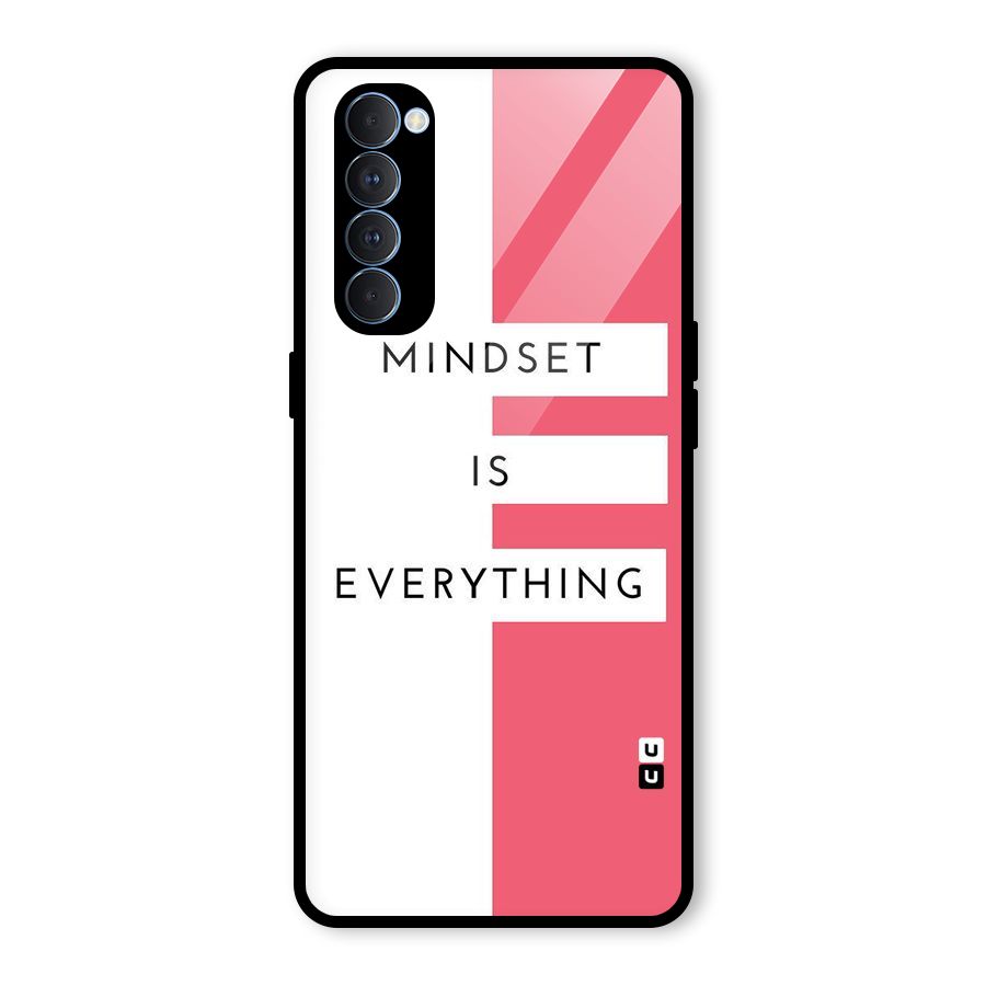 Mindset is Everything Glass Back Case for Oppo Reno4 Pro