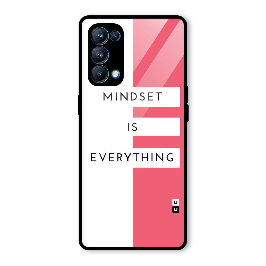 Mindset is Everything Glass Back Case for Oppo Reno5 Pro 5G