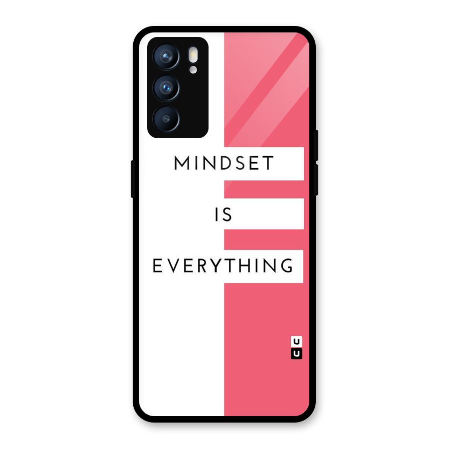 Mindset is Everything Glass Back Case for Oppo Reno6 5G