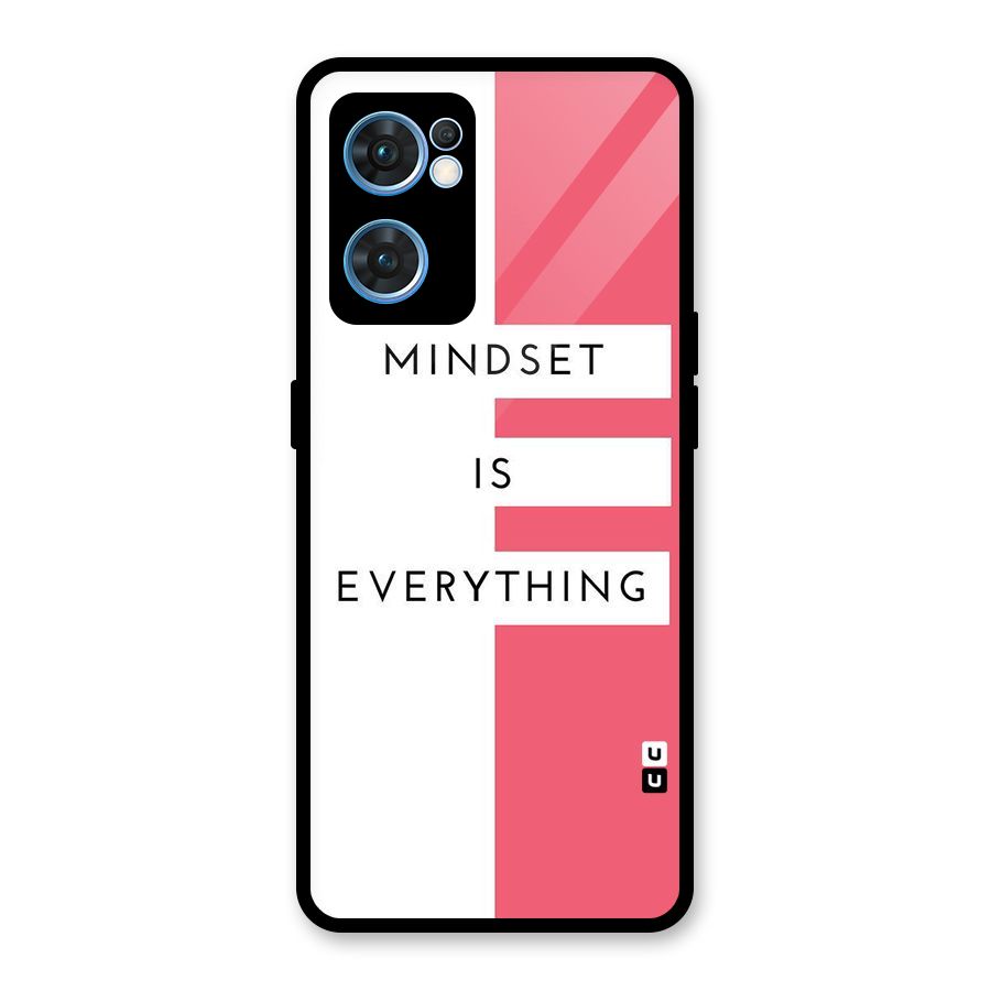 Mindset is Everything Glass Back Case for Oppo Reno7 5G