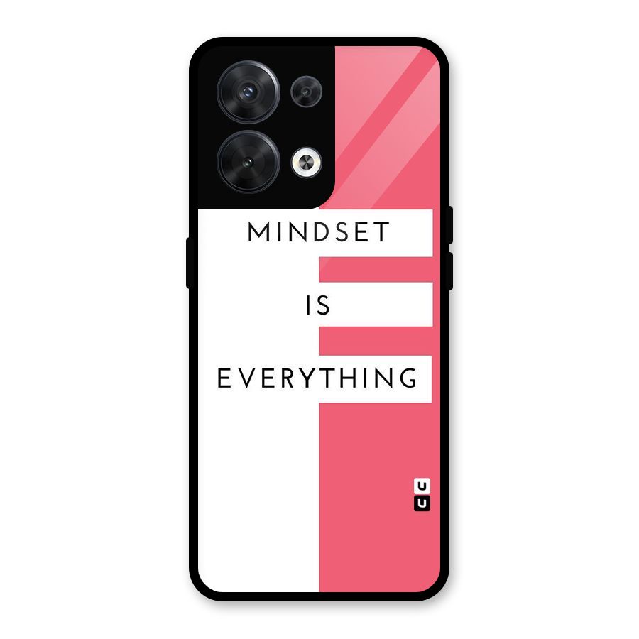 Mindset is Everything Glass Back Case for Oppo Reno8 5G
