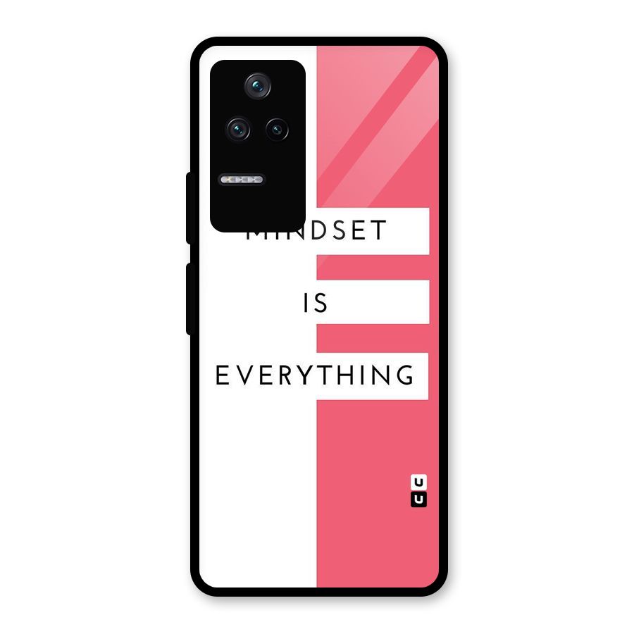 Mindset is Everything Glass Back Case for Poco F4 5G