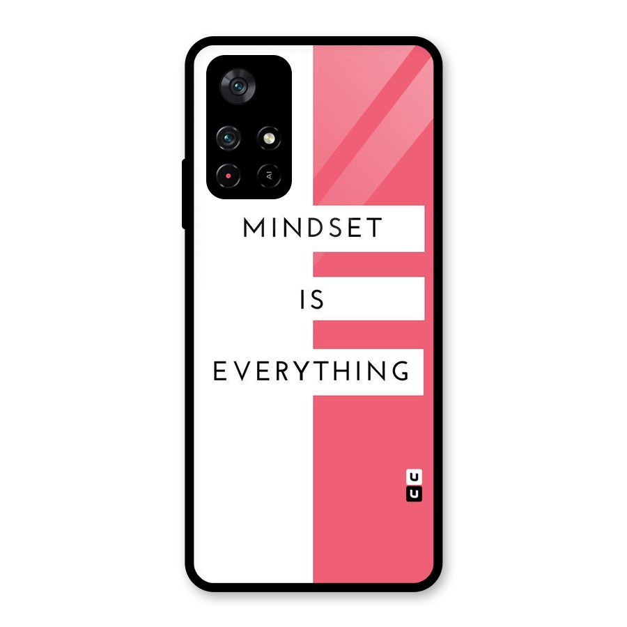 Mindset is Everything Glass Back Case for Poco M4 Pro 5G