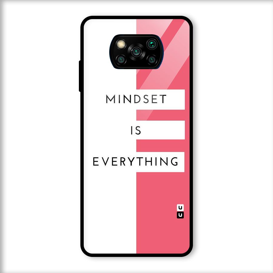 Mindset is Everything Glass Back Case for Poco X3
