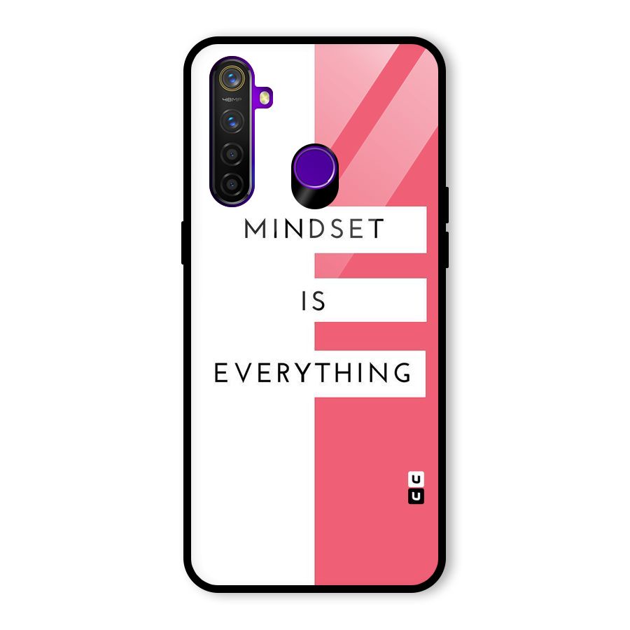 Mindset is Everything Glass Back Case for Realme 5 Pro
