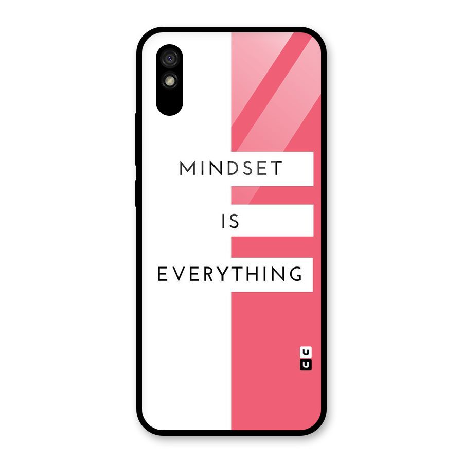 Mindset is Everything Glass Back Case for Redmi 9i