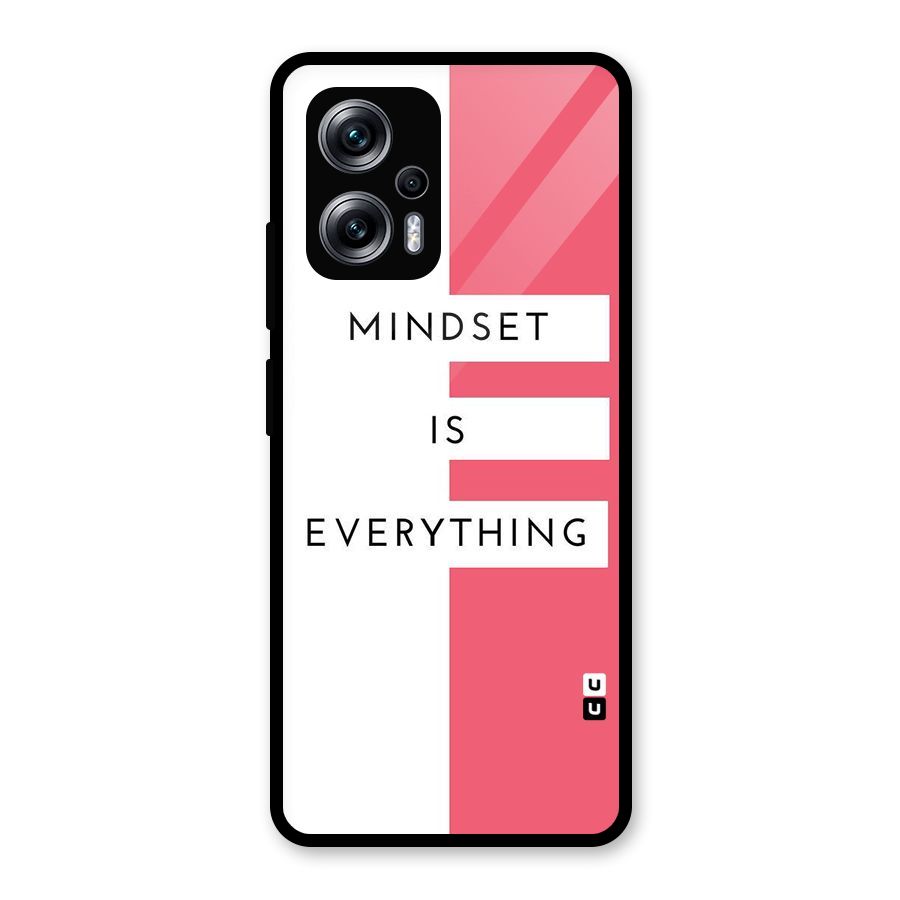 Mindset is Everything Glass Back Case for Redmi K50i