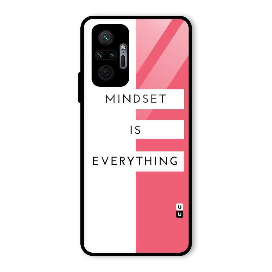 Mindset is Everything Glass Back Case for Redmi Note 10 Pro Max