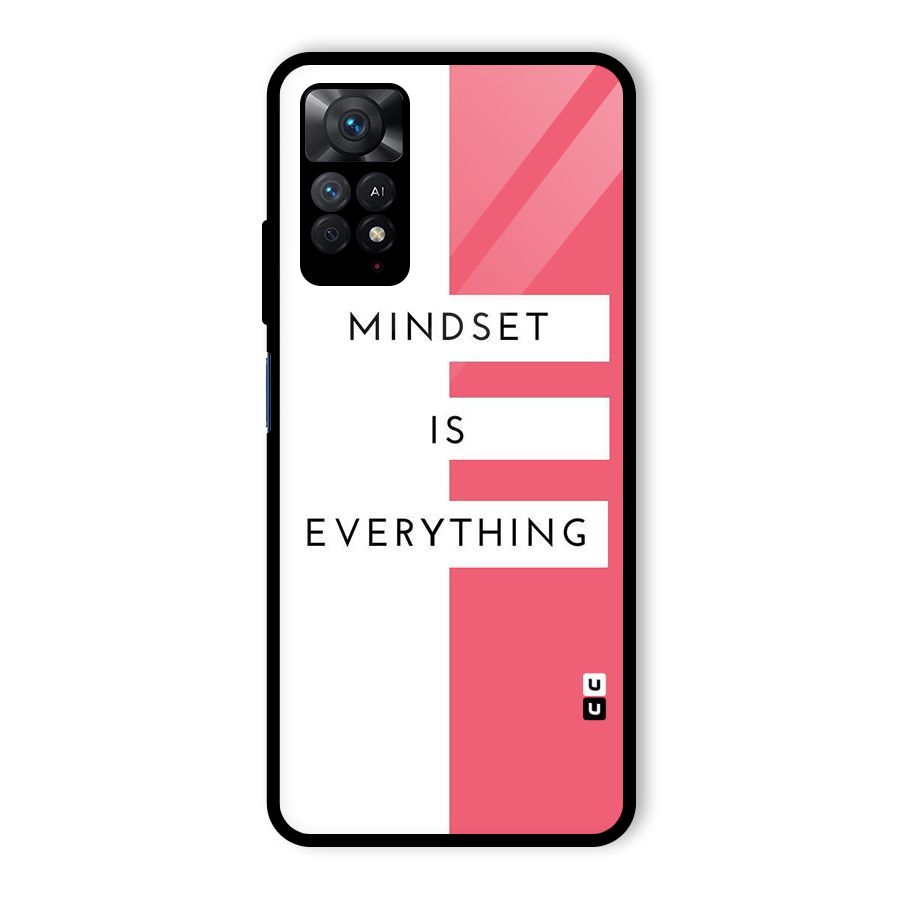 Mindset is Everything Glass Back Case for Redmi Note 11 Pro