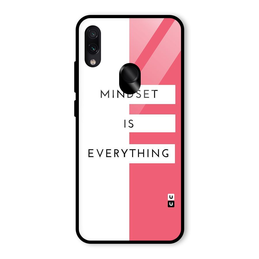 Mindset is Everything Glass Back Case for Redmi Note 7