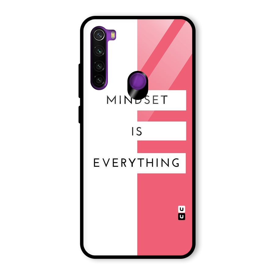 Mindset is Everything Glass Back Case for Redmi Note 8