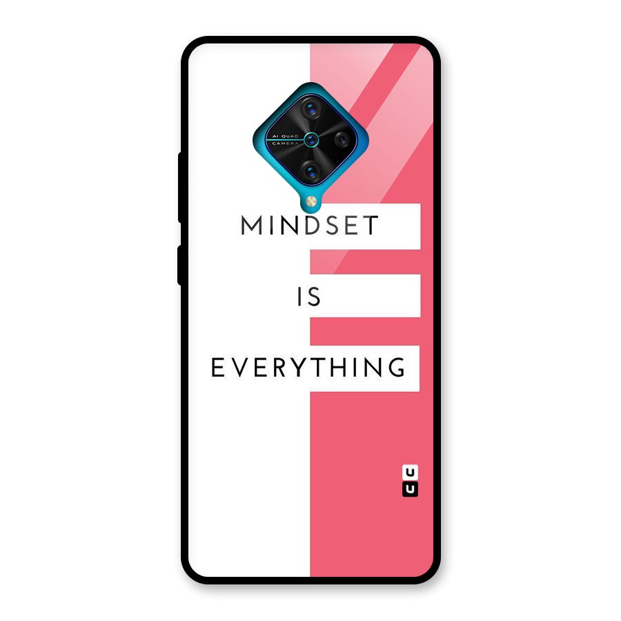 Mindset is Everything Glass Back Case for Vivo S1 Pro