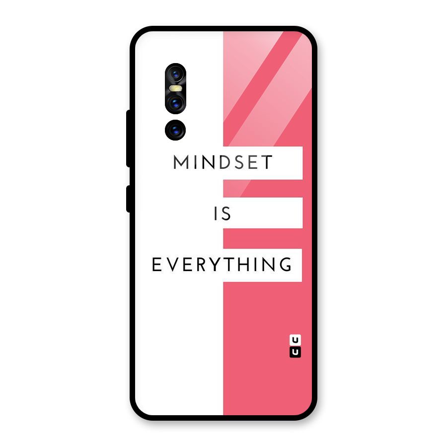 Mindset is Everything Glass Back Case for Vivo V15 Pro