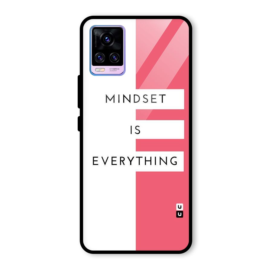 Mindset is Everything Glass Back Case for Vivo V20 Pro