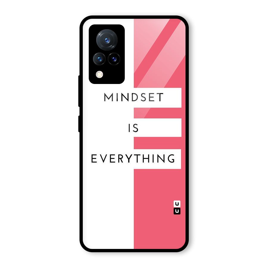 Mindset is Everything Glass Back Case for Vivo V21 5G