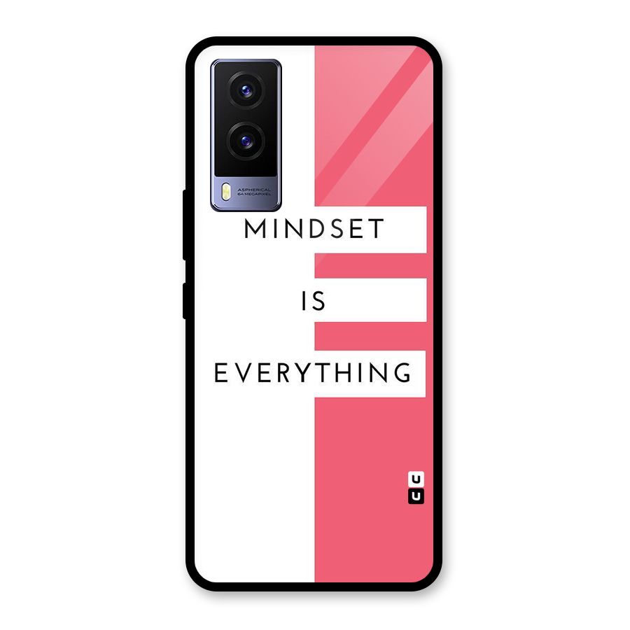 Mindset is Everything Glass Back Case for Vivo V21e 5G