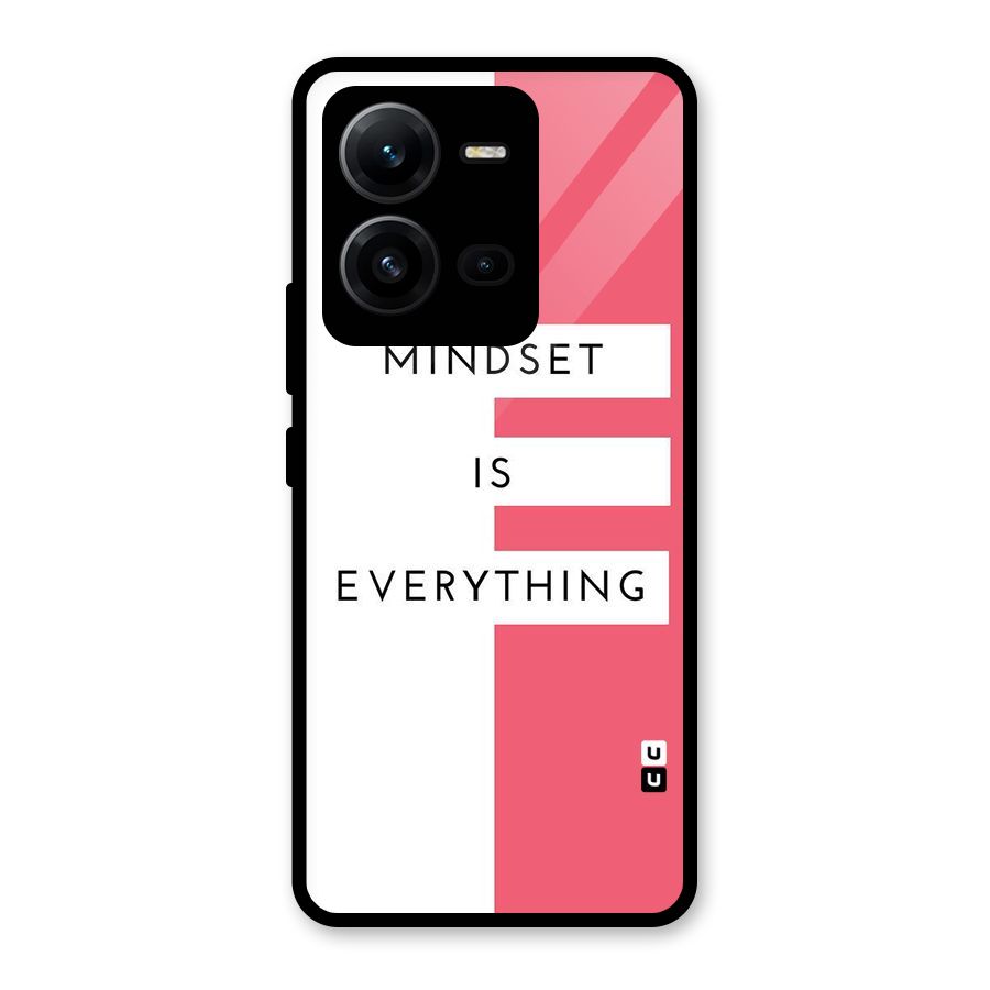 Mindset is Everything Glass Back Case for Vivo V25