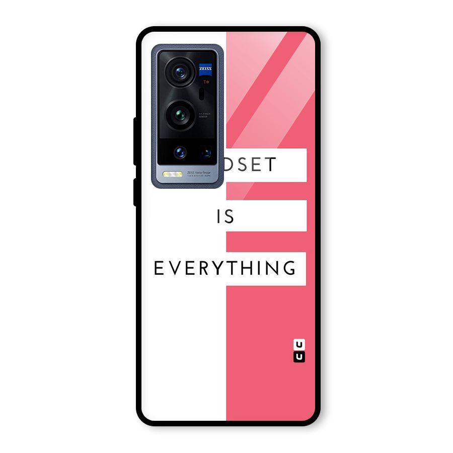 Mindset is Everything Glass Back Case for Vivo X60 Pro Plus