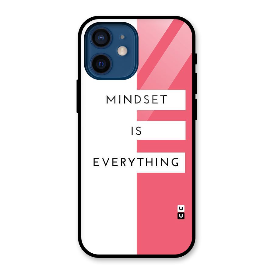 Mindset is Everything Glass Back Case for iPhone 12 Mini